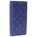 Portefeuille long bi-fold Louis Vuitton en cobalt