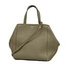 Celine Grayish Leather Handbag - Céline