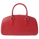 Borsa Louis Vuitton Epi Jasmine in rosso castigliano