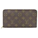 Louis Vuitton Monogram Porto Monnaie Zip Round Long Wallet