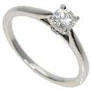 Cartier Solitaire 1P Diamond Platinum Band Ring