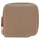 Hermes Azap Silk Compact Coin Case in Etoupe Gray - Hermès