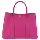 Sac à main Hermes Garden PM en rose violet - Hermès