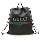 Gucci Print Drawstring Backpack