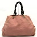 Sac fourre-tout en toile rose Bottega Veneta