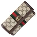 Gucci GG Supreme Ophidia Continental Wallet