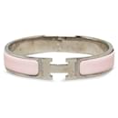 Bracelet Hermes Click-Clack H PM en Argent Rose - Hermès