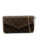 Sac à bandoulière Louis Vuitton Monogram Pochette Felicie avec chaîne