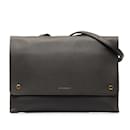 Borsa a spalla in pelle nera Burberry