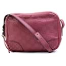 Bolso de hombro de cuero morado oscuro Gucci