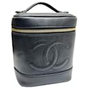 Bolsa Vanity em Couro Caviar Preto Chanel