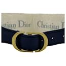 Ceinture en toile et cuir Christian Dior