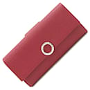 Cartera larga de piel roja Bvlgari - Bulgari