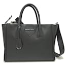 Prada Gracelux Lederhandtasche in Schwarz