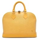 Sac à main Epi Alma Louis Vuitton en Jaune Tassili