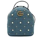 Sac à dos en denim Gucci GG Marmont