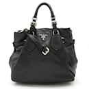 Prada schwarze Leder-Tote-Tasche