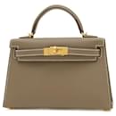 Hermes Kelly Do 2 Handbag in Etoupe Gray - Hermès