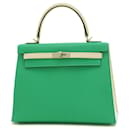 Hermes Kelly 25 Handbag in Mint Green - Hermès