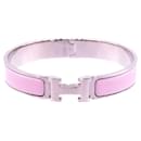 Pulseira de metal rosa Hermes Click-Clack PM - Hermès