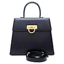 Salvatore Ferragamo Gancini Leather Handbag