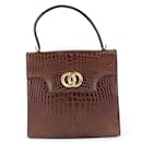 Celine Square Handbag in Brown Leather - Céline