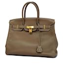 Hermes Birkin 35 Handtasche in Etoupe Grau - Hermès