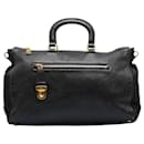 Prada Black Leather and Nylon Handbag