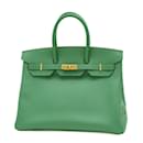 Sac à main Hermes Birkin 35 en Epsom Cactus - Hermès