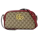 Borsa a spalla in tela GG Marmont di Gucci