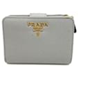 Prada Saffiano Metall Bi-Fold Geldbörse