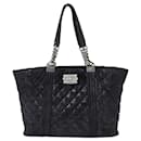 Borsa Tote Chanel Boy in suede nero