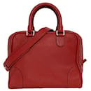 Rote Lederhandtasche Loewe Amazona 75