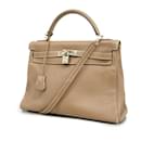 Hermes Kelly 32 Handbag in Etoupe Gray - Hermès