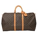 Louis Vuitton Monogram Keepall 55 Boston Bag