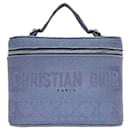 Christian Dior Light Blue Canvas Handbag