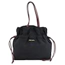 Sac fourre-tout en nylon noir Prada