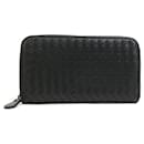 Monedero de cuero negro Bottega Veneta