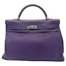 Hermes Kelly 40 Handbag in Iris Togo Leather - Hermès