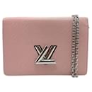 Louis Vuitton Epi Chain Wallet in Rose Ballerine