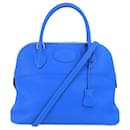 Sac à main Hermes Bolide 31 bleu - Hermès