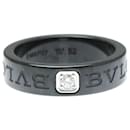 Bvlgari Double Logo Ceramic and White Gold Band Ring - Bulgari