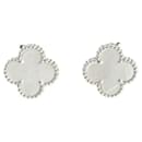 Boucles d'oreilles Van Cleef & Arpels Alhambra en or blanc K18WG