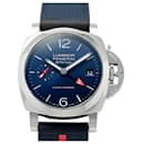 Panerai Luminor Quaranta Luna Rossa BiTempo PAM01404 Blue Dial Men's Watch