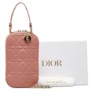 Sac à épaule Lady Dior en agneau rose de Christian Dior