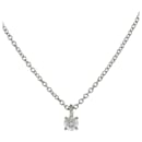 Collier Tiffany Solitaire en platine avec diamant - Tiffany & Co