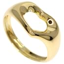 Anello a fascia in oro giallo 18K a forma di cuore Tiffany & Co.