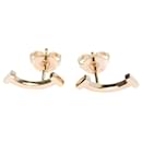 Boucles d'oreilles clous T Smile en or rose Tiffany & Co.