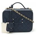 Chanel CC Filigree Matelasse Vanity Case Handbag