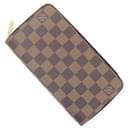 Carteira longa em canvas Damier Louis Vuitton